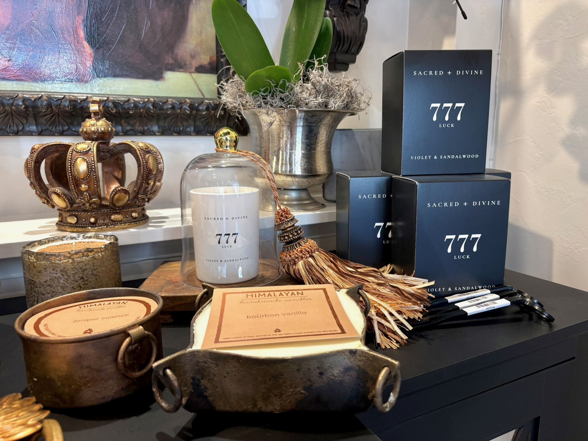 Scented candles and diffusers